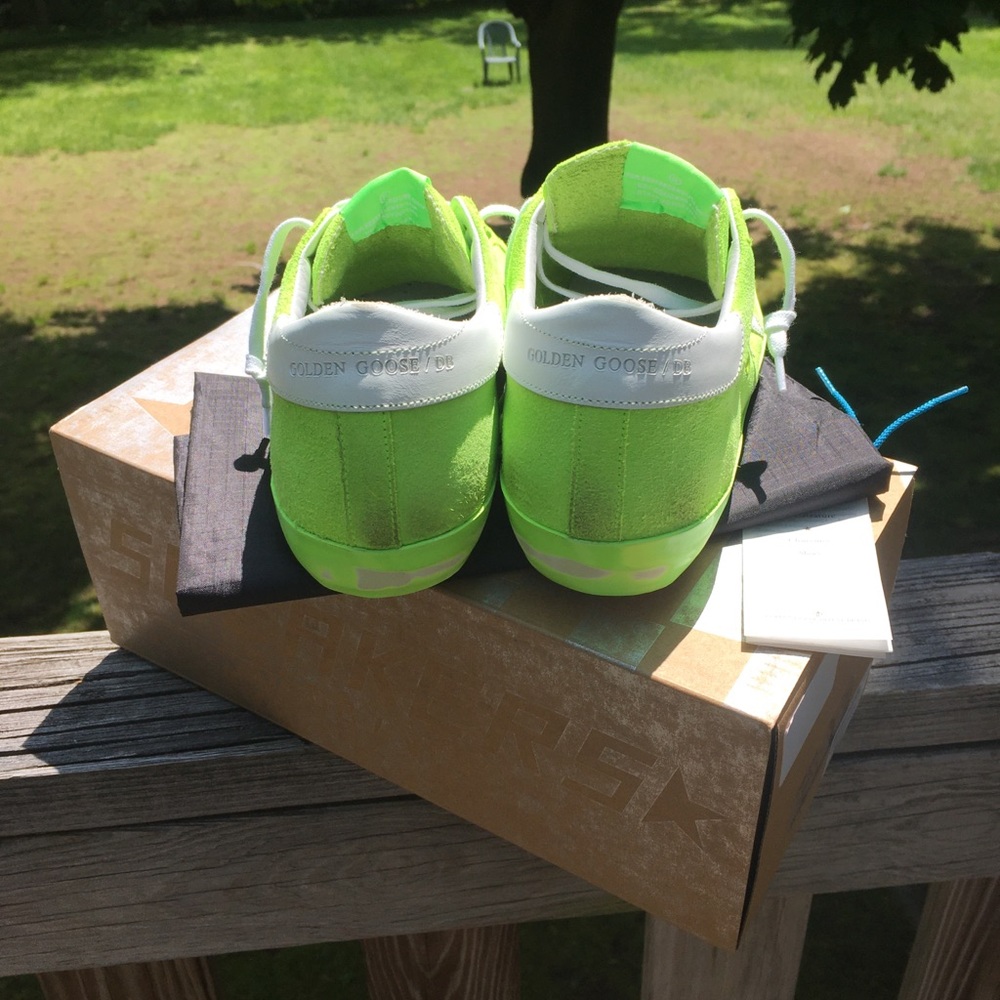 Golden Goose Superstar Sneaker Fluo Green/White 38 - Picture 6 of 9